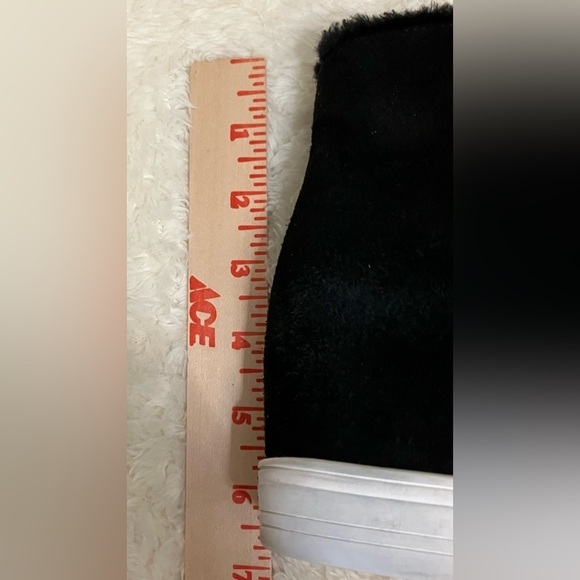 Caslon Black Suede Averie Booties Water Resistant Side Zip Hidden Wedge Sz 10.5 - Picture 10 of 11